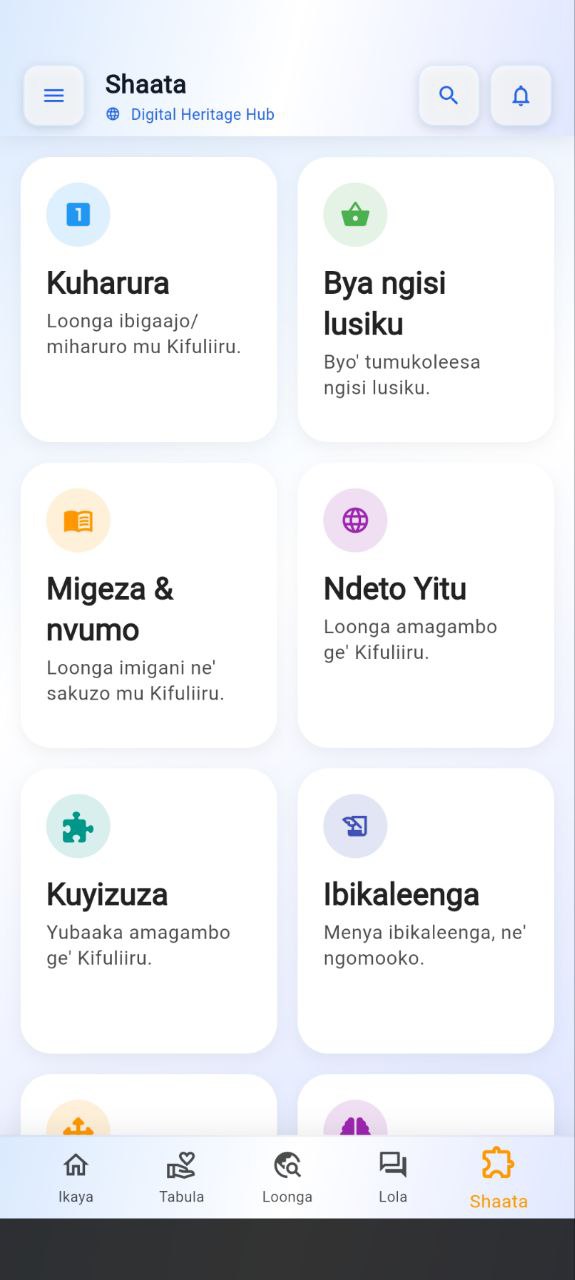Shaata language games